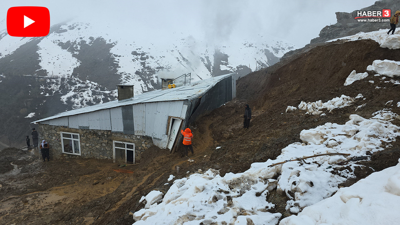 24 saat içinde peşpeşe ikinci heyelan... Yamaçtan kopan çamur ve toprak yığını bir eve doldu!