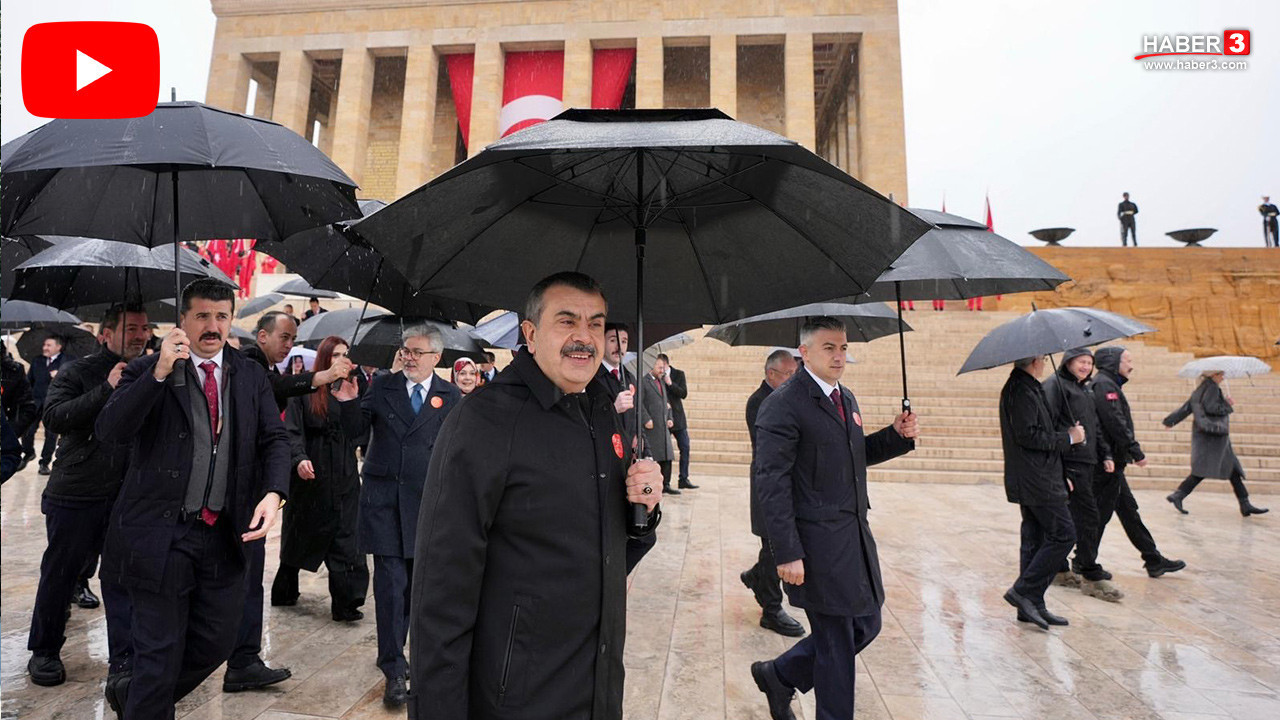 Anıtkabir'de 23 Nisan... Bakan Tekin, öğrencilerle gitti, Cumhurbaşkanı Erdoğan bu yıl da katılmadı