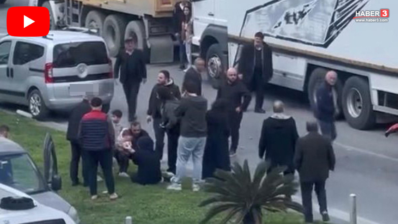 İstanbul trafiğinde kaza sonrası yaralı anne kucağında bebeğiyle sinir krizi geçirdi