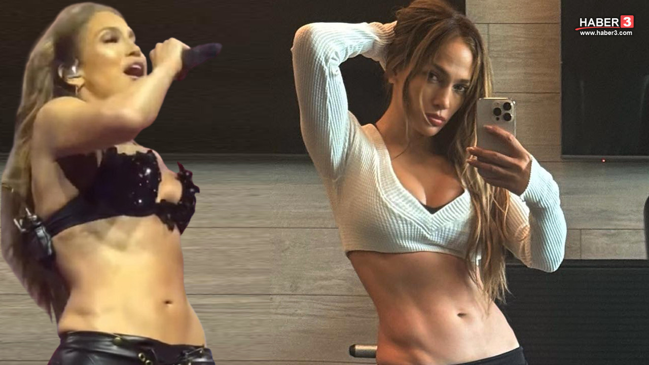 60'ına merdiven dayayan Jennifer Lopez’in kas şovu olay oldu