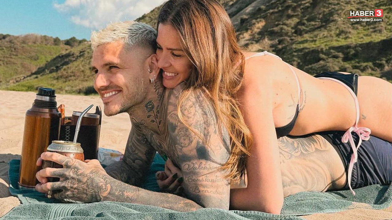 Mauro Icardi, China Suarez İstanbul'un altın kumsalında aşka geldi