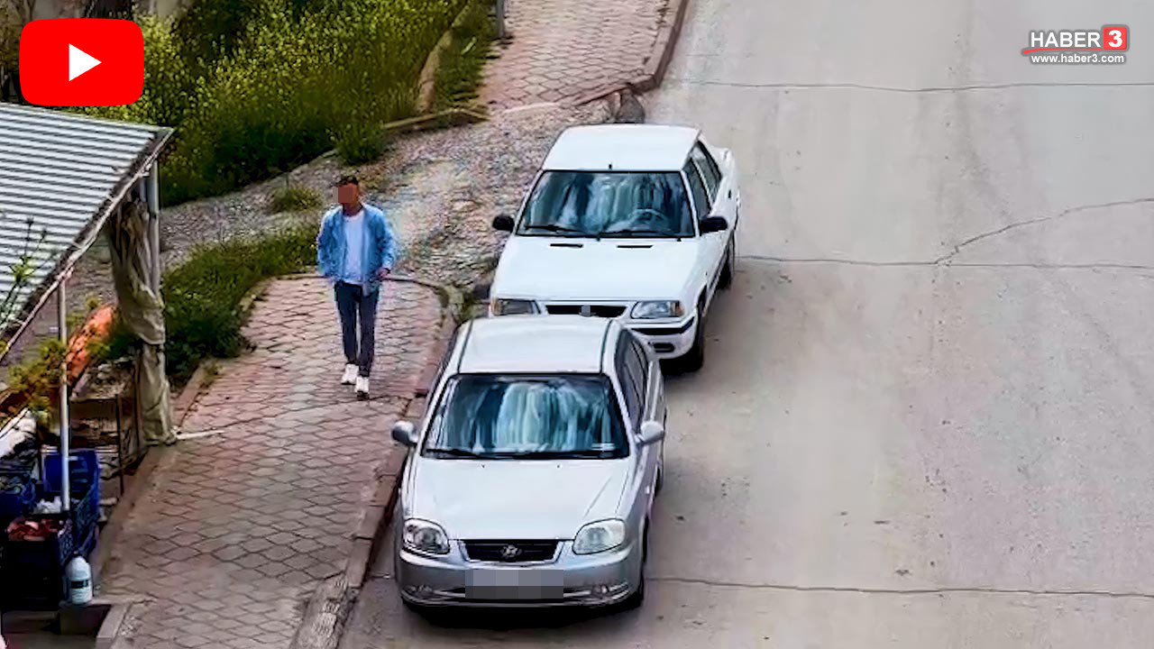 Ehliyetsiz trafik canavarının park oyununu polis dronu bozdu!