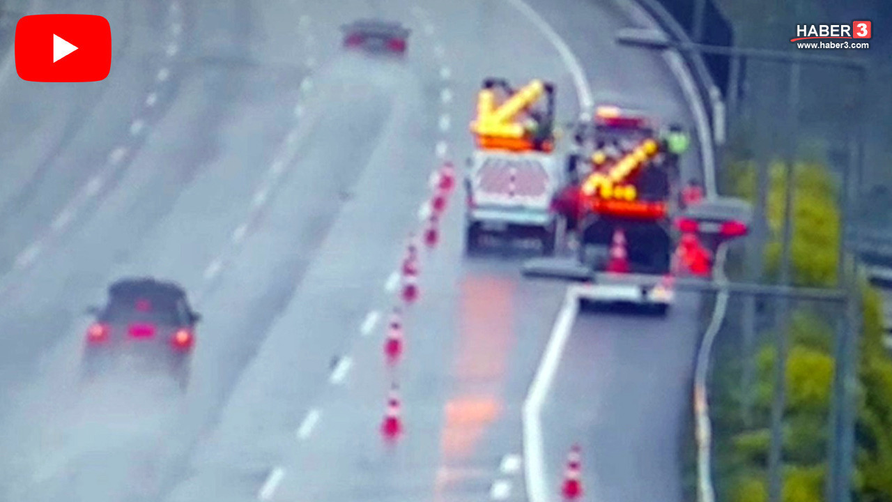 Kuzey Marmara Otoyolu'nda akılalmaz kaza: Güvenlik önlemi alan görevlileri ezdi!