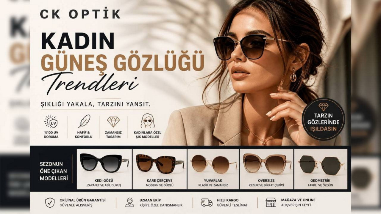 Kadın Güneş Gözlüğü Trendleri 2026