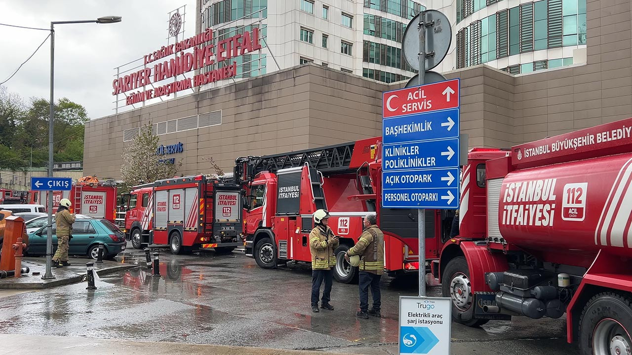 İstanbul'da hastanede yangın paniği!