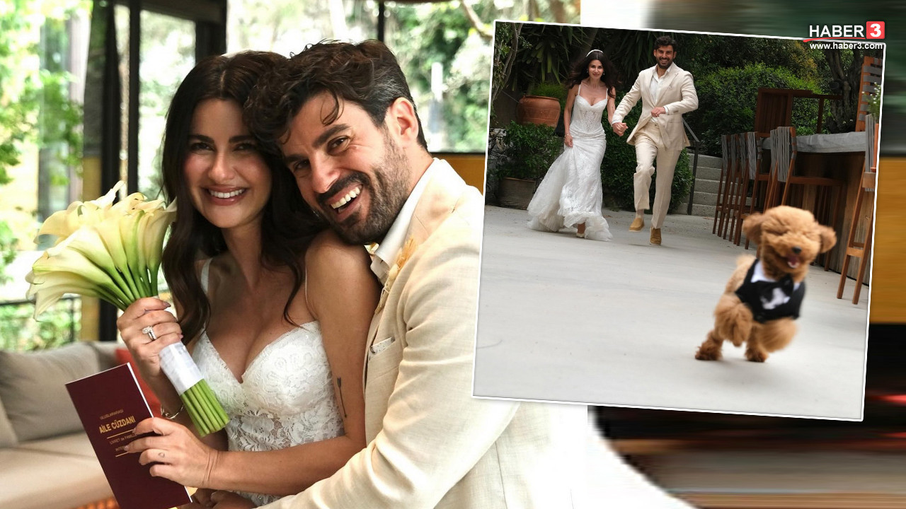 Sessiz sedasız nikah masasına oturan Nesrin Cavadzade'nin gözlerden uzak düğününden ilk pozlar geldi