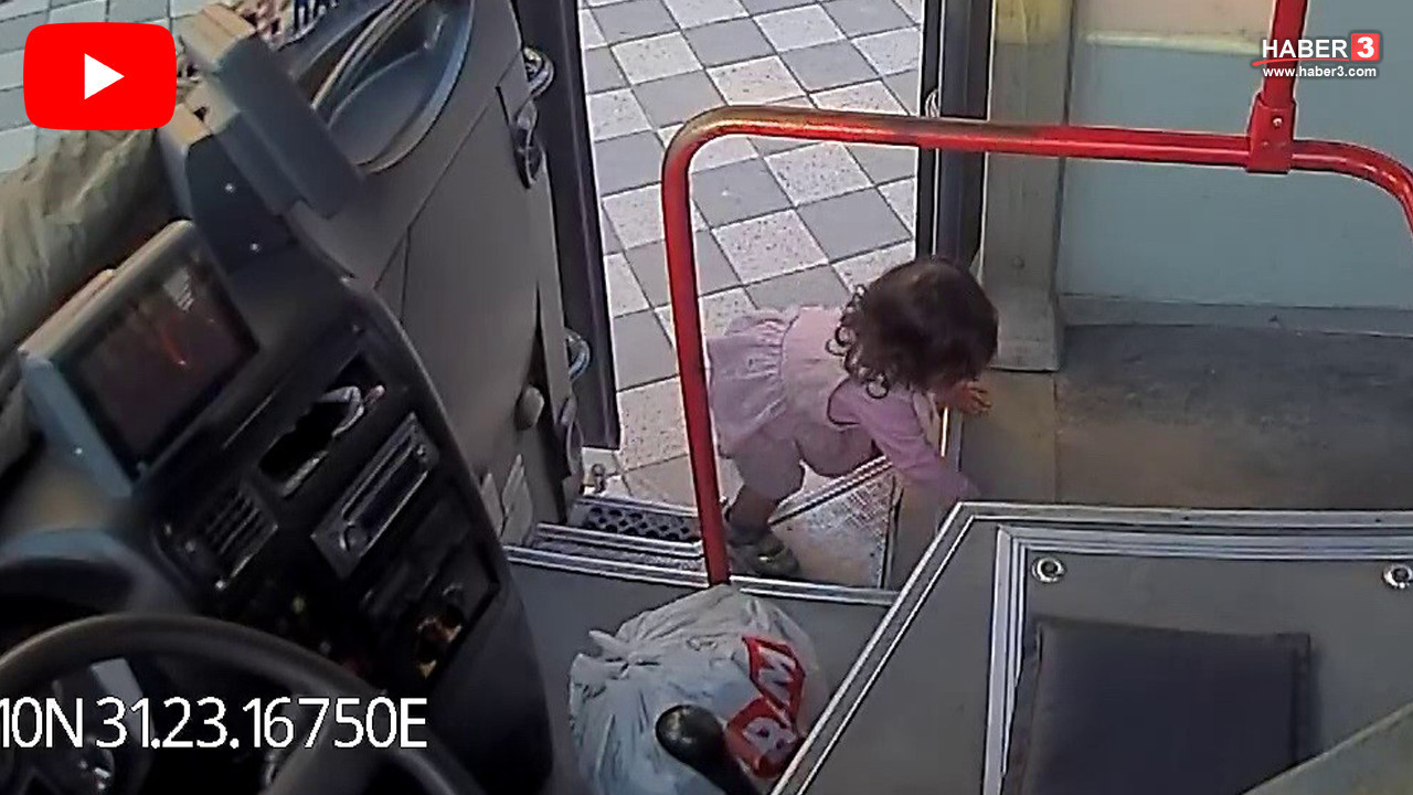 Zonguldak'ta inanılmaz olay: 2 yaşındaki bebek emekleyerek otobüse bindi!
