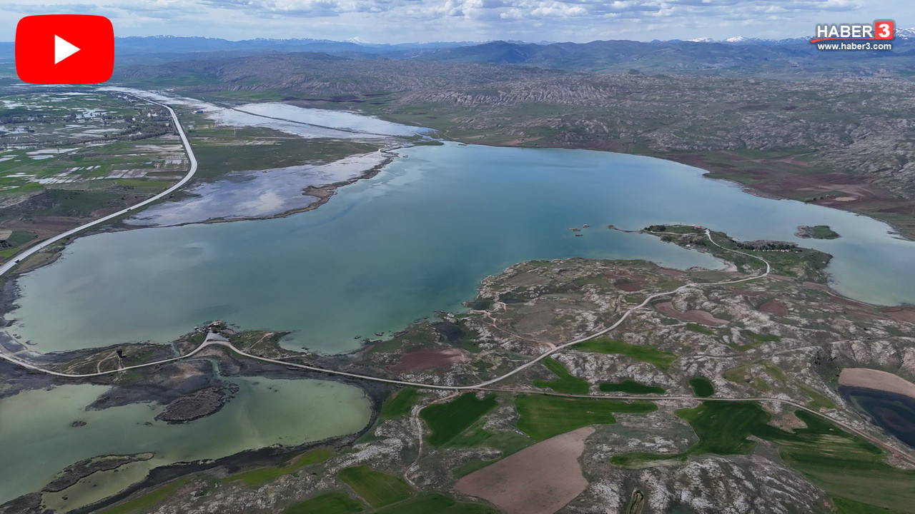 Kar suları eridi dev göl iç denize dönüştü! Derinliği 10 metreye ulaştı!
