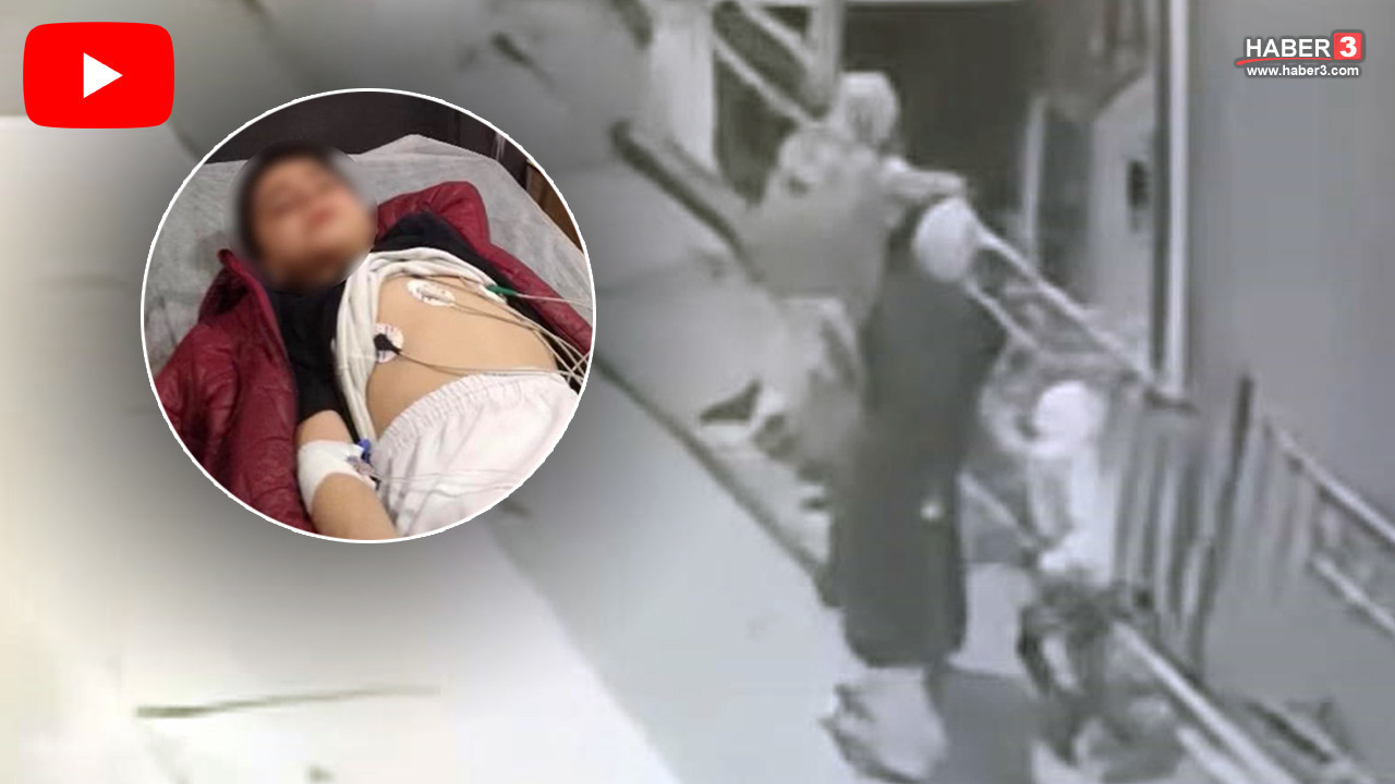 Küçük çocuk kaldırımda yürürken akıma kapıldı; annesi hayatını kurtardı!