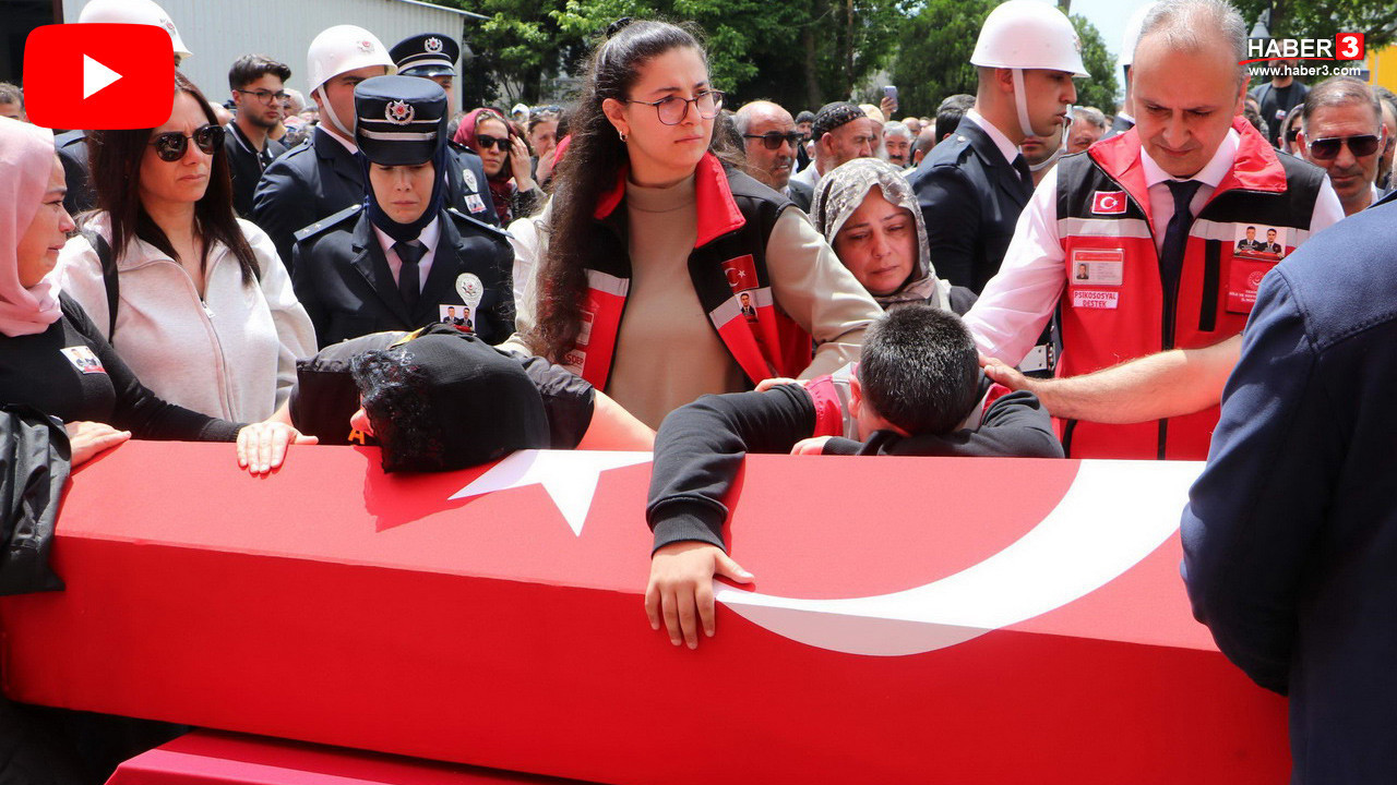 Tekirdağ'da şehit düşen 2 polis memurumuz için dualar gözyaşlarına karıştı...