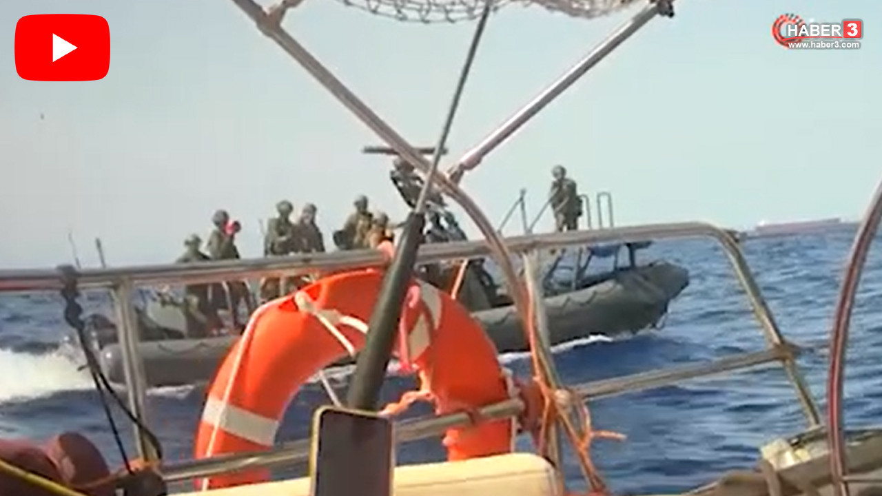 İsrail askerleri Sumud Filosu'ndaki teknelere ateş açtı! Saldırı anı kamerada