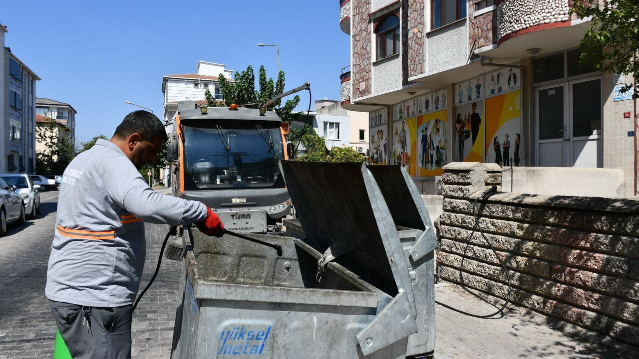 Lüleburgaz'da 4 bin konteyner düzenli olarak dezenfekte ediliyor