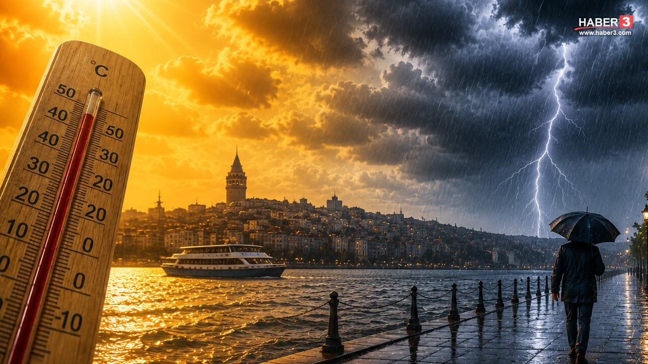 AKOM'dan İstanbul için gök gürültülü sağanak alarmı: Sıcaklıklar azalacak!