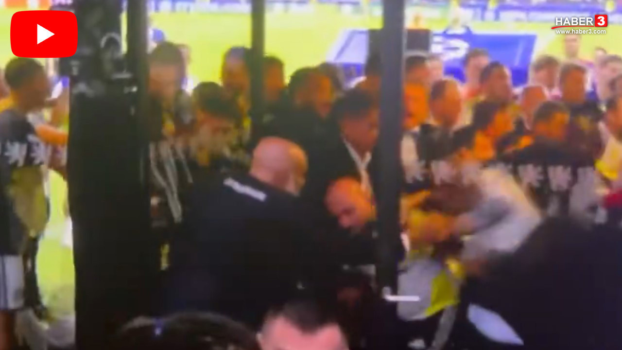 Fenerbahçe'nin Lyon zaferi sonrası skandal: Tünel girişinde Guendouzi’ye uçan tekmeli saldırı!