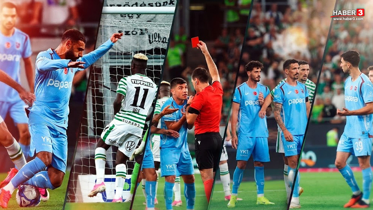 Trabzonspor Avrupa Ligi'ne veda Etti! Macaristan'da 9 kişi kalan Trabzonspor Konferans Ligi'nde