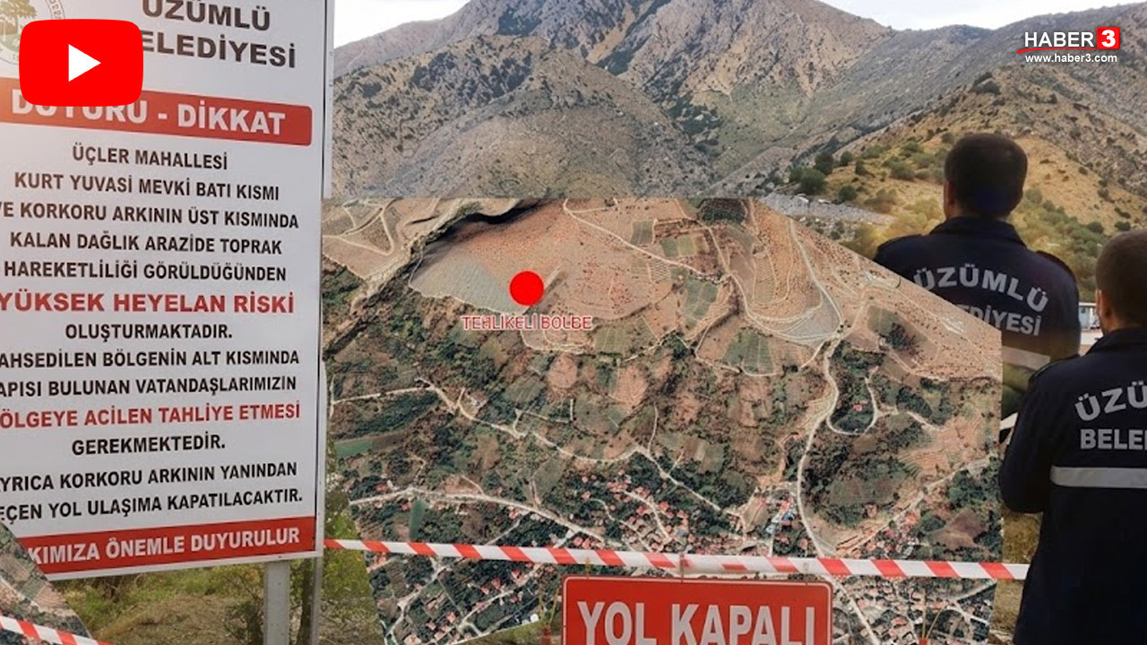 Erzincan'da heyelan alarmı! Acil tahliye uyarısı yapıldı, yol ulaşıma kapatıldı!