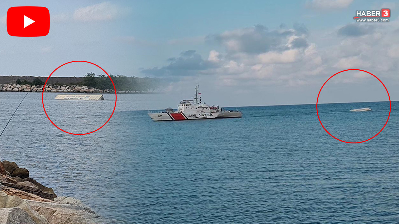 Ordu'da hareketli dakikalar: İki konteyner sahile vurdu