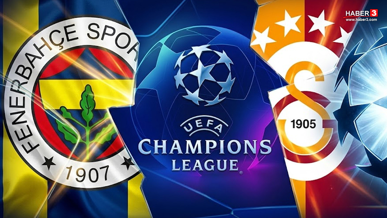 Fenerbahçe ve Galatasaray'ın Şampiyonlar Ligi fikstürü belli oldu