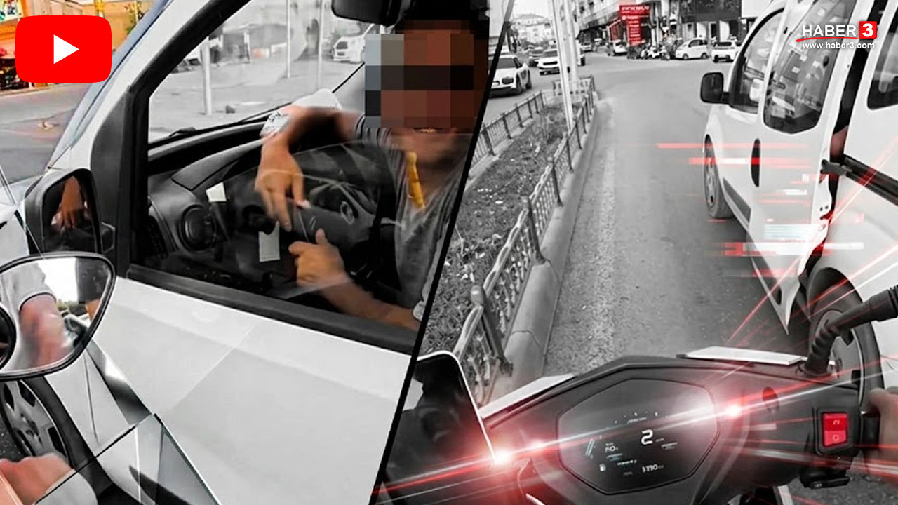 Trafikteki yol verme tartışması bu sefer alışılmadık bir şekilde bitti