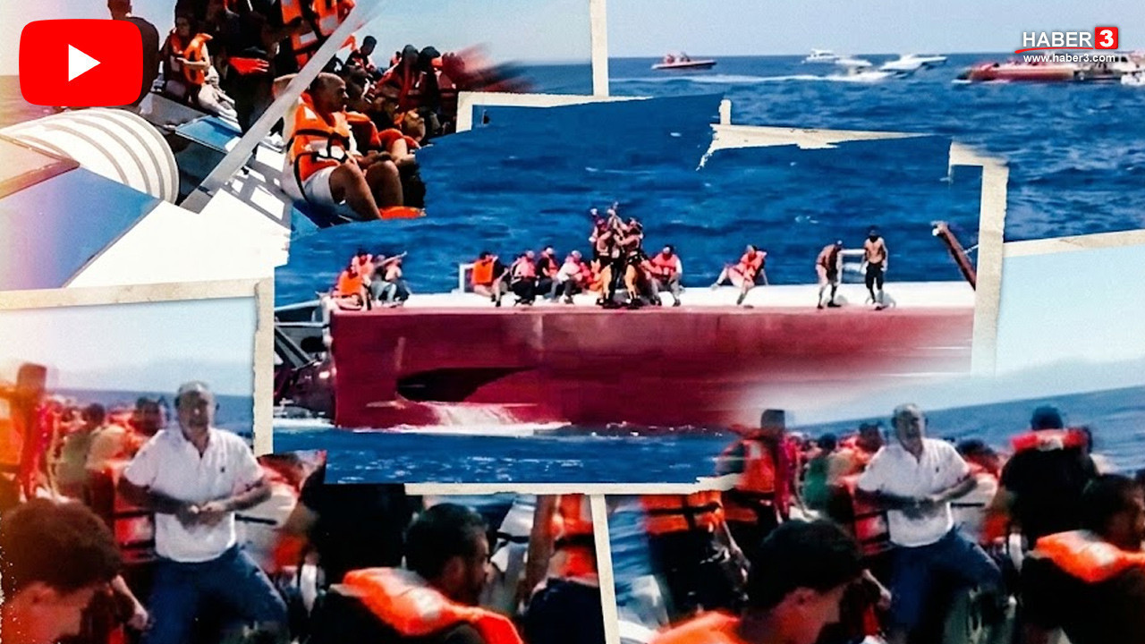 KKTC açıklarında batan feribotun son anları kamerada!