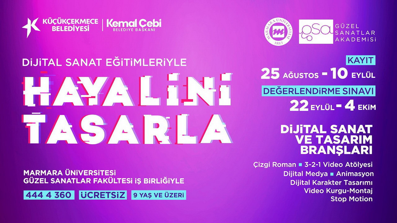 Küçükçekmece'de Güzel Sanatlar Akademisi yeni dönem kayıtları başladı