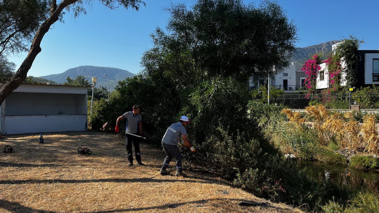 Bodrum’da Ot Temizliği Çalışmaları Sürüyor