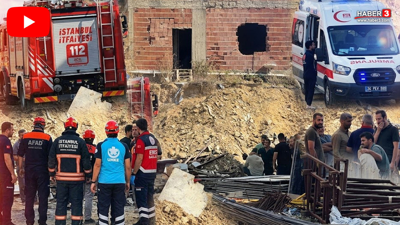 İstanbul'da inşaatta göçük: Toprak altında kalan 2 işçiden biri kurtarıldı; diğeri toprak altında