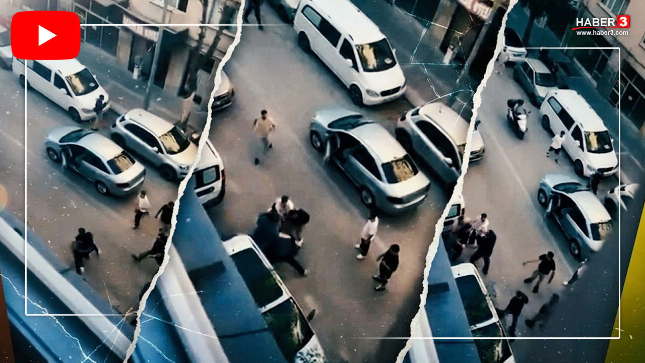 Trafik magandaları iş başında! Trafiği kesip caddeyi ringe çevirdiler! Tekme tokat kavga kamerada!