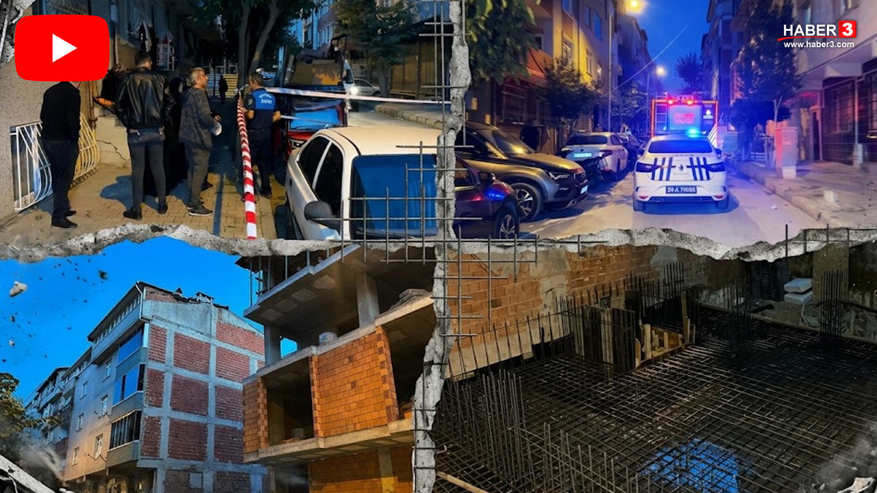 İstanbul'da kolonlarından çatlama sesleri gelen 5 katlı 2 bina tahliye edildi!