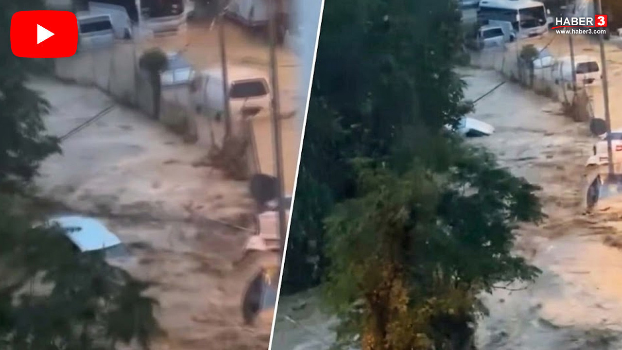 Sarıyer'deki Sel Felaketinde Korku Dolu Anlar Kamerada