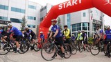 Sporcular Beylikdüzü'nde 8. kez şehitler için pedal çevirdi