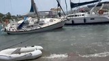 Turuncu kod uyarısı yapılmıştı... Bodrum'u fırtına vurdu; tekneler karaya oyurdu