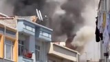 İstanbul'da 5 katlı binada yangın paniği