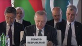Cumhurbaşkanı Erdoğan'ın Azerbaycan'daki konuşması sırasında dikkat çeken anlar