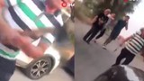 Bayram trafiğinde eli baltalı trafik magandası dehşet saçtı