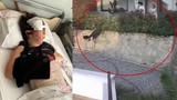 Komşusu olan genç kadını hastanelik eden saldırı kamerada!