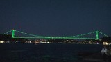 FSM Köprüsü 21 Haziran'a özel yeşil renkle aydınlatıldı