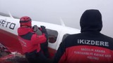 Rize'ye giderken düşen uçağın enkazı bulundu