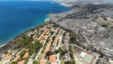 Yeşil ile mavinin birleştiği tatil cenneti Seferihisar'da acı manzaralar