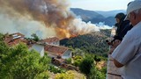 Bursa-Balıkesir sınırında orman yangını: Bir mahalle boşaltıldı