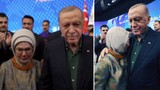 Emine Erdoğan, Cumhurbaşkanı Erdoğan'a sarılıp ağladı