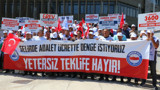 Ankara'da memurlardan zam eylemi