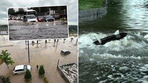 Trabzon'u sel aldı! Şehir merkezi sular altında