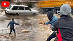 Turuncu alarm verilen ilçede korkulan oldu: Cadde ve sokaklar sular altında!