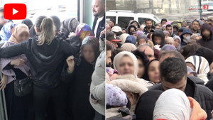 Dondurucu soğuk bile onları durdurumadı: İndirime hücum!