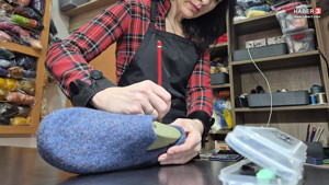 Rusya'dan Türkiye'ye gelen genç kadın el emeği ile kendi işinin patronu oldu