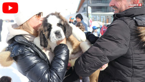 Pastırma ile Sucuk beyaz cennetin maskotu, çocukların ise tatil arkadaşı oldu