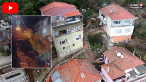 Kuvvetli sağanak merdiveni çökertti: Dört bina apar topar tahliye edildi