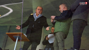 Süper Lig maçında locada Fatih Terim ve Merve Terim sürprizi