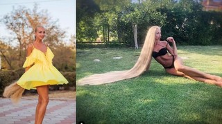 Rapunzel gibi...  10 yıldan beri saçlarını kesmiyor